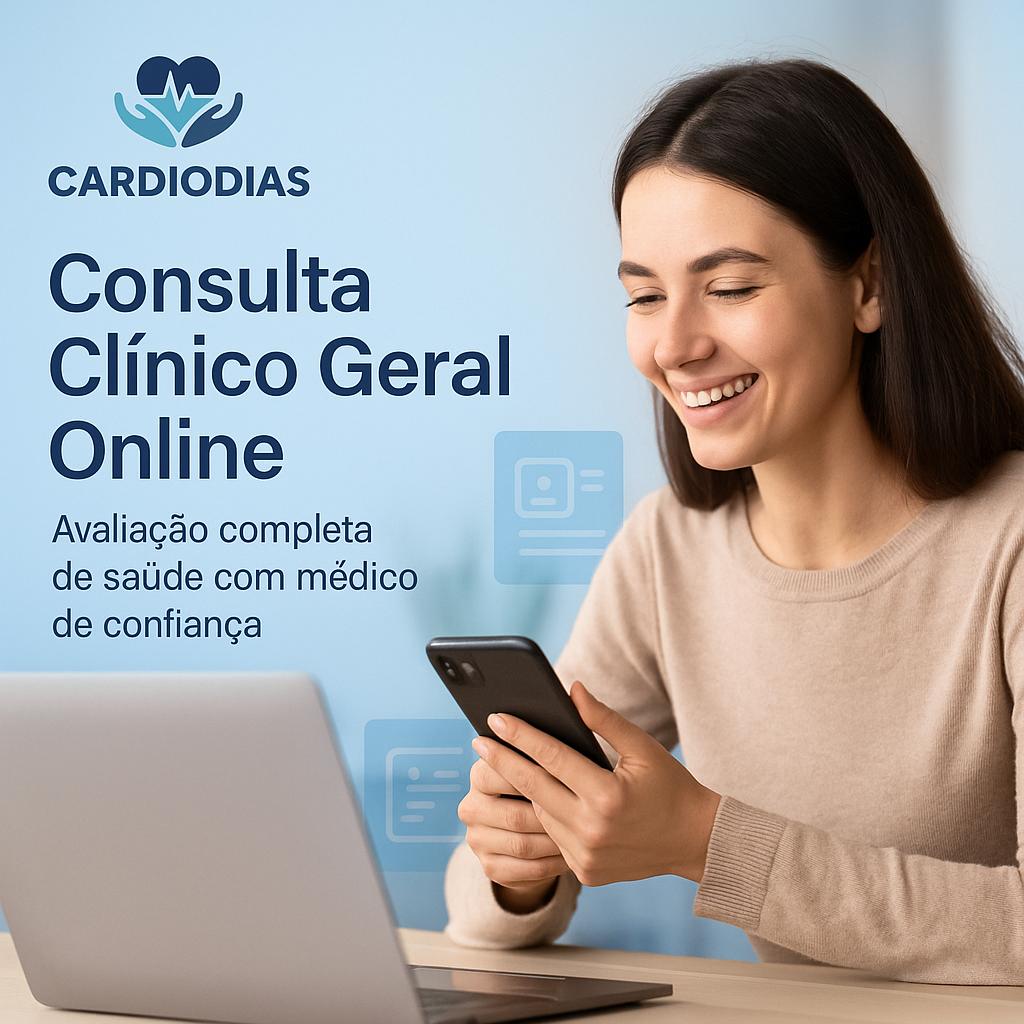 Teleconsulta com Clínico Geral Online em ambiente seguro e humanizado