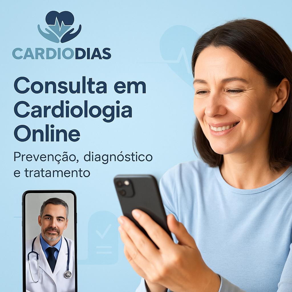 Teleconsulta segura e humanizada com cardiologista