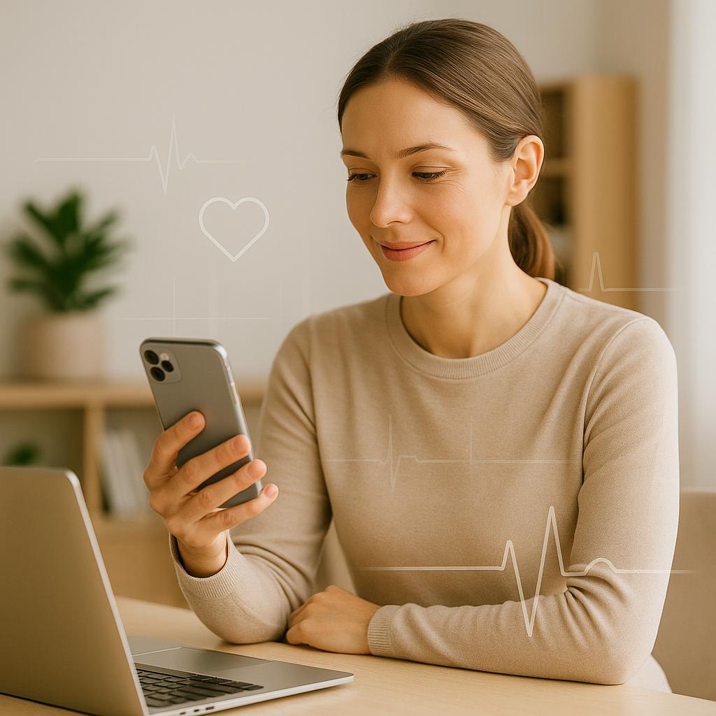 Rotina de prevenção cardiovascular com acompanhamento médico online