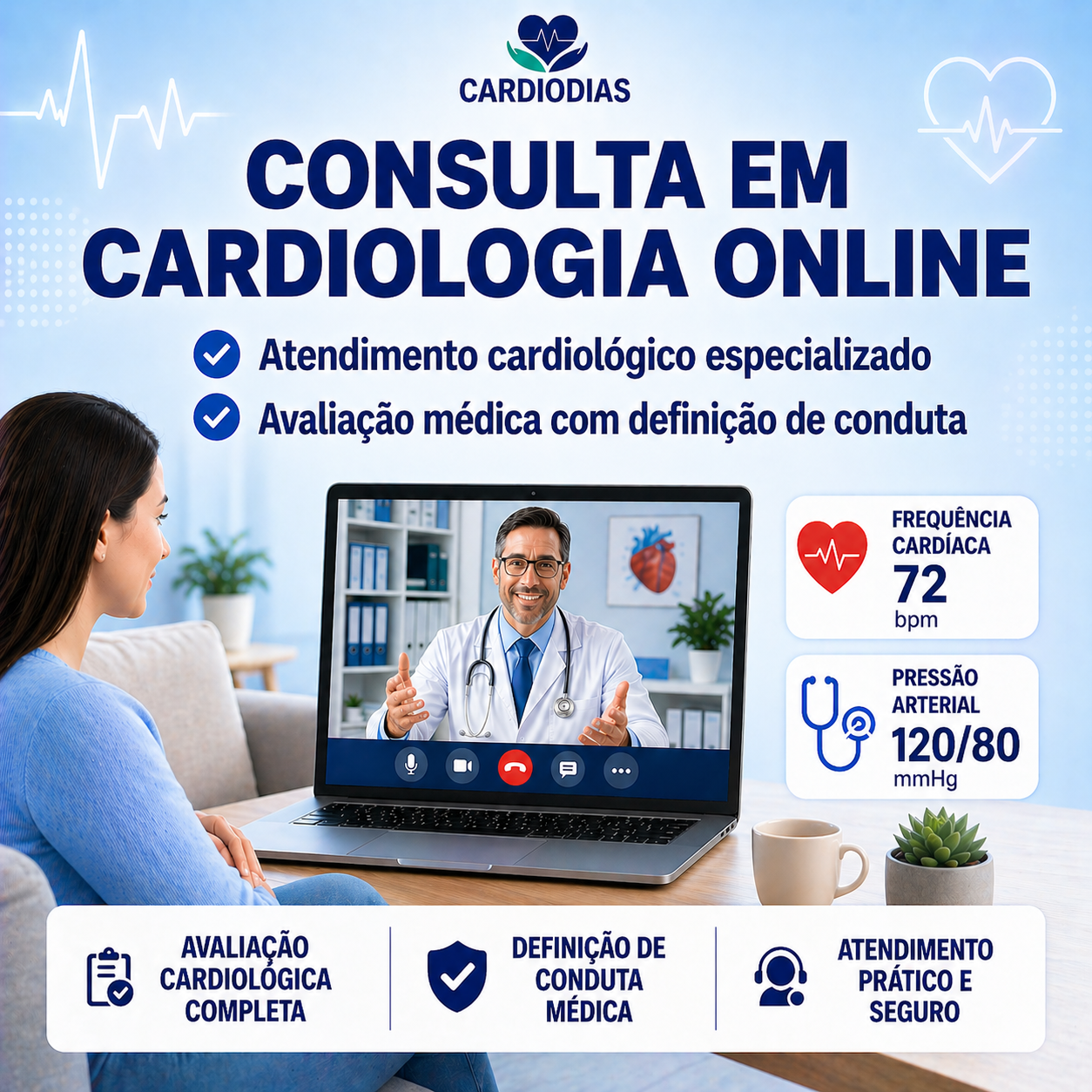 Consulta em Cardiologia Online - Cardiodias