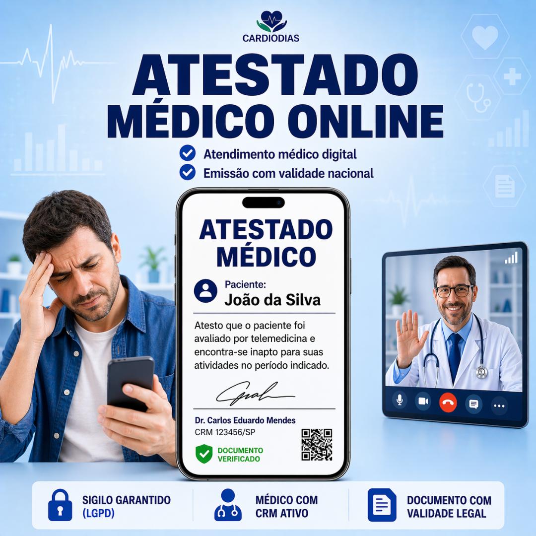Atestado médico online - assinatura digital qualificada