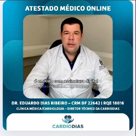 Vídeo explicativo sobre atestado médico online Cardiodias