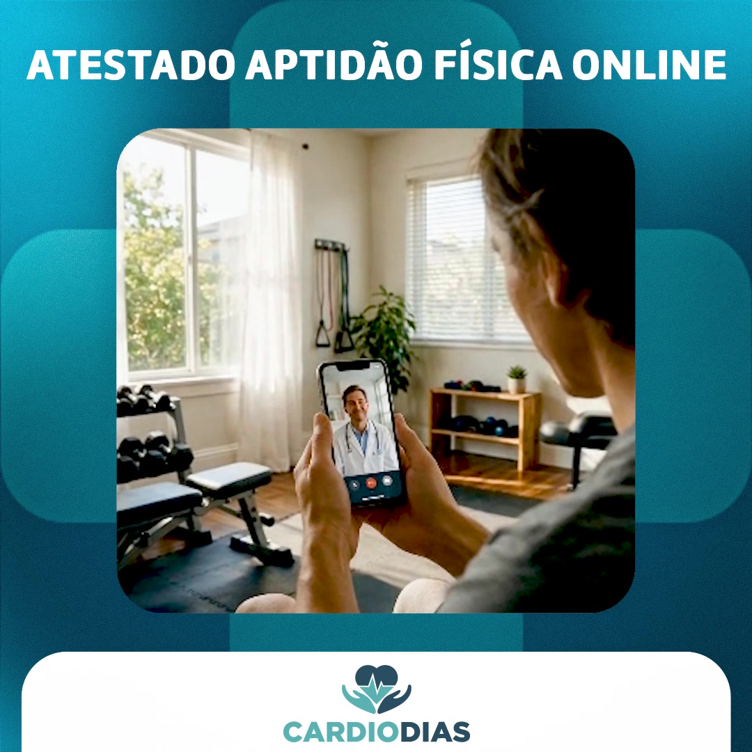 Vídeo explicativo sobre atestado de aptidão física online Cardiodias